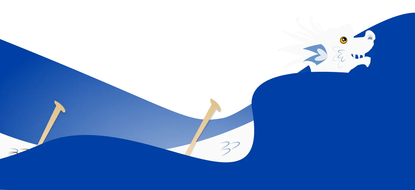 Dragon Riding a Wave